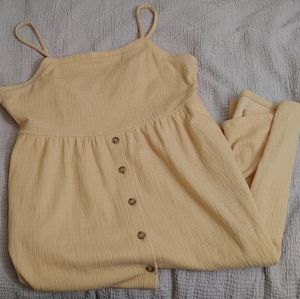 Madewell Cami Button Front Midi Dress